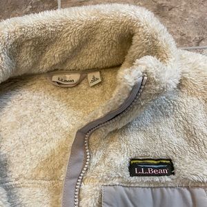 L.L bean fuzzy zip up BRAND NEW